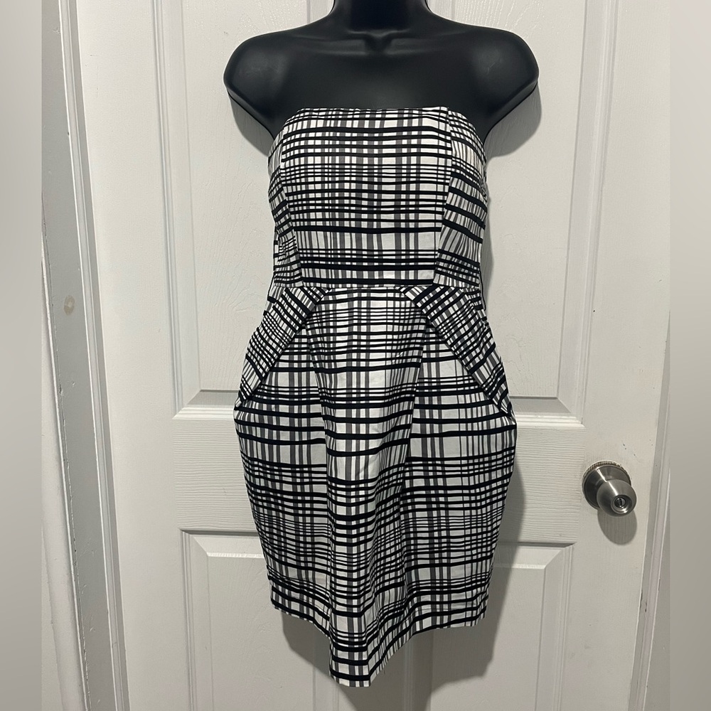 Black and White Mini Dress